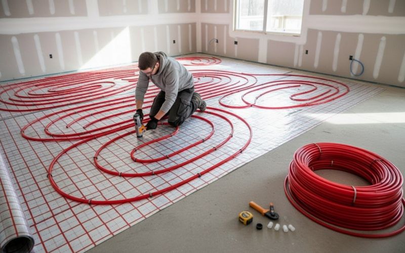 Radiant Heating Installation detail