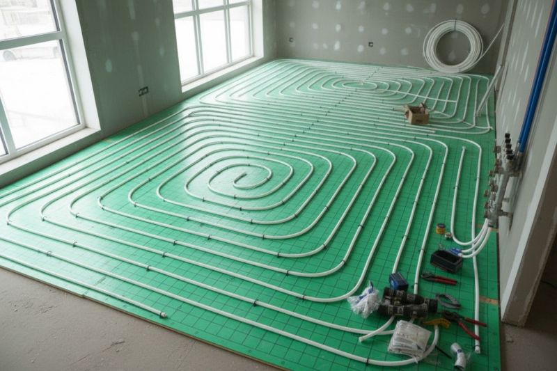 Radiant Heating Installation detail